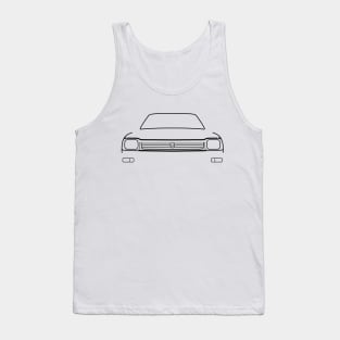 Triumph Acclaim 1980s classic car black outline graphic Tank Top